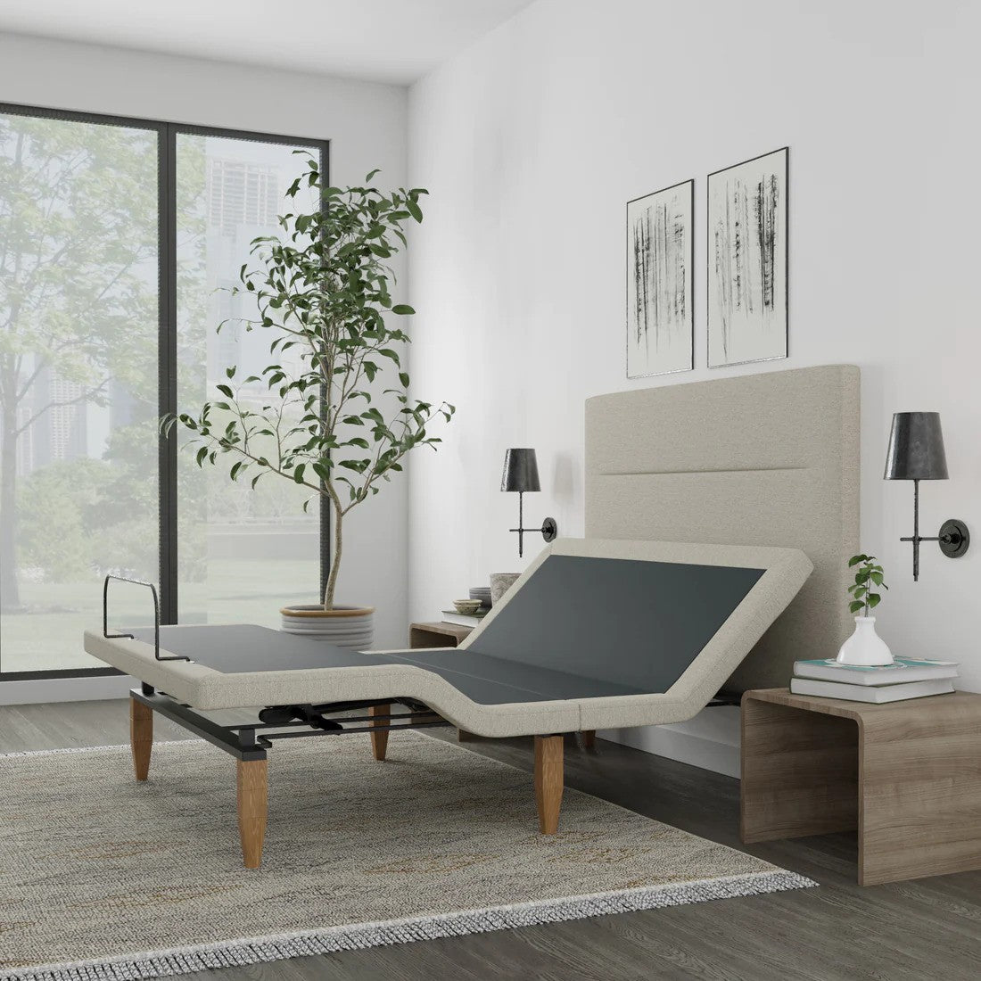 Taylor Adjustable Base with Headboard - Enhance your sleep with customizable comfort at Good Mattress of Plano, Texas