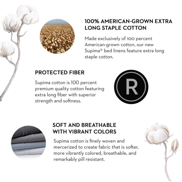 NATURAL SUPIMA® COTTON SHEET SET