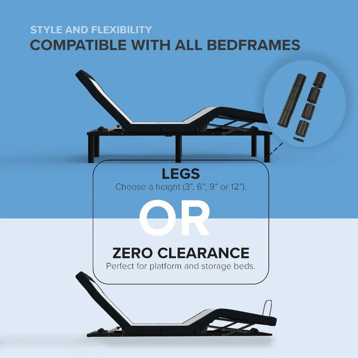Zero Gravity Plus with Massage Adjustable Base