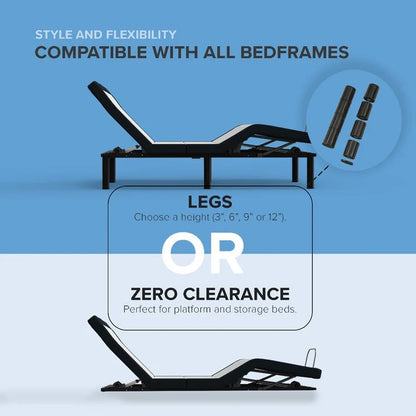 Zero Gravity Plus with Massage Adjustable Base